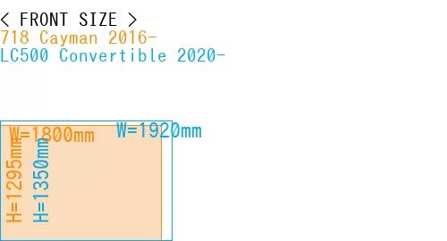 #718 Cayman 2016- + LC500 Convertible 2020-